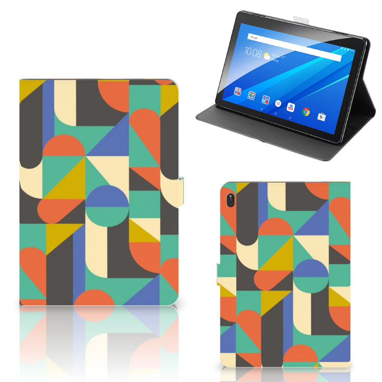 Lenovo Tab E10 Tablet Hoes Funky Retro