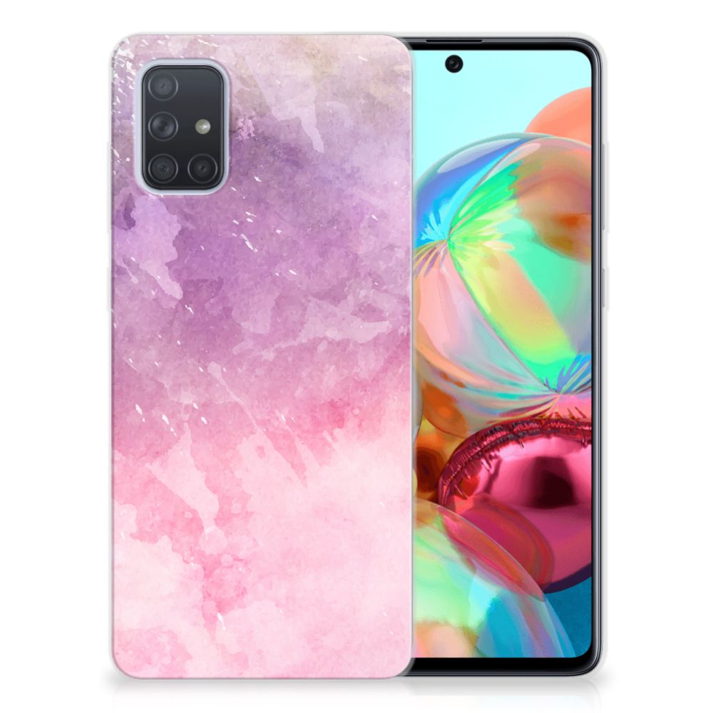 Hoesje maken Samsung Galaxy A71 Pink Purple Paint