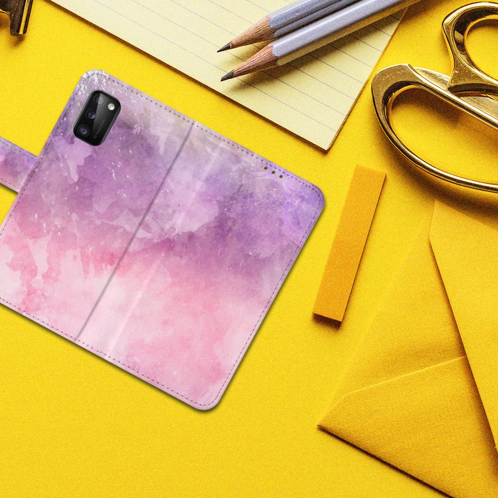 Hoesje Samsung Galaxy A41 Pink Purple Paint