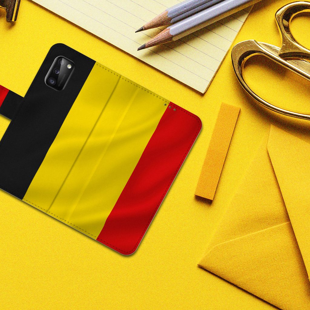 Samsung Galaxy A41 Bookstyle Case Belgische Vlag