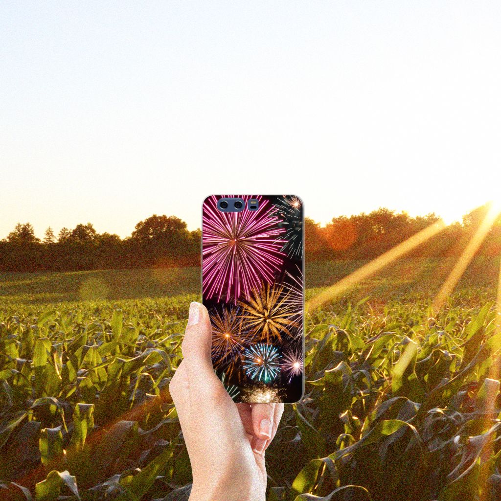 Huawei P10 Plus Silicone Back Cover Vuurwerk