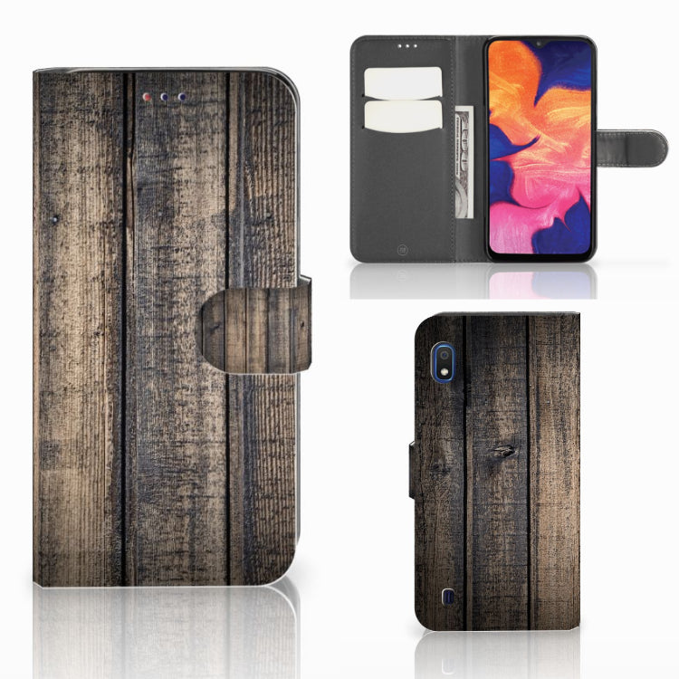 Samsung Galaxy A10 Book Style Case Steigerhout
