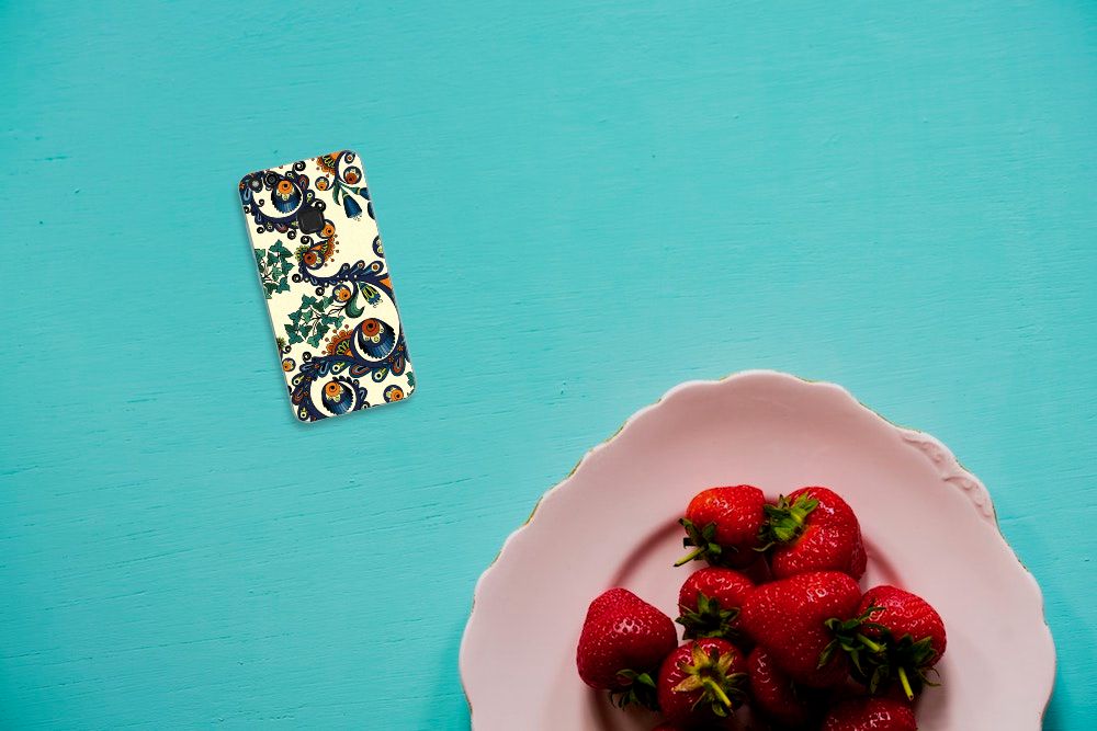 Siliconen Hoesje Huawei P10 Lite Barok Flower