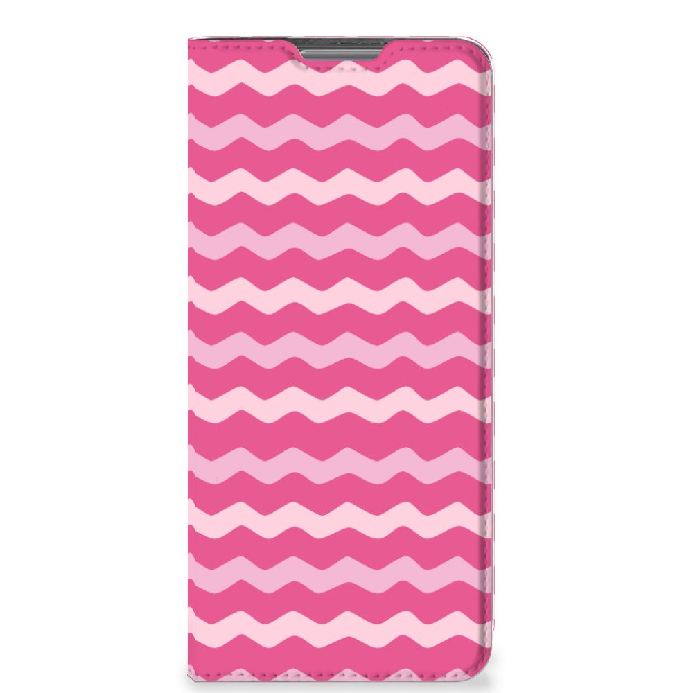 Xiaomi 12 Pro Hoesje met Magneet Waves Pink - B2C Telecom