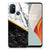 OnePlus Nord N100 TPU Siliconen Hoesje Marmer Wit Zwart - Origineel Cadeau Man B2C Telecom