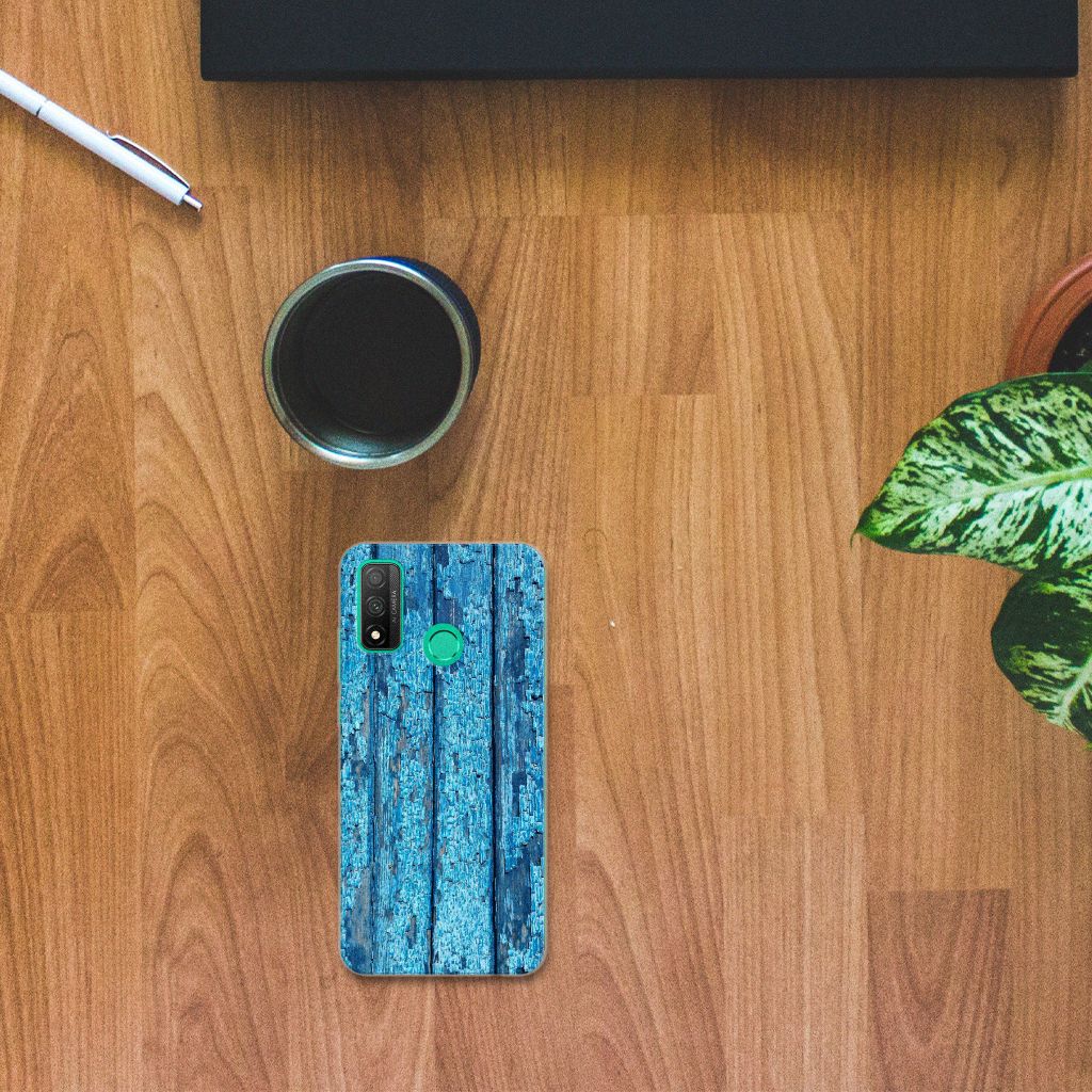 Huawei P Smart 2020 Bumper Hoesje Wood Blue B2C Telecom