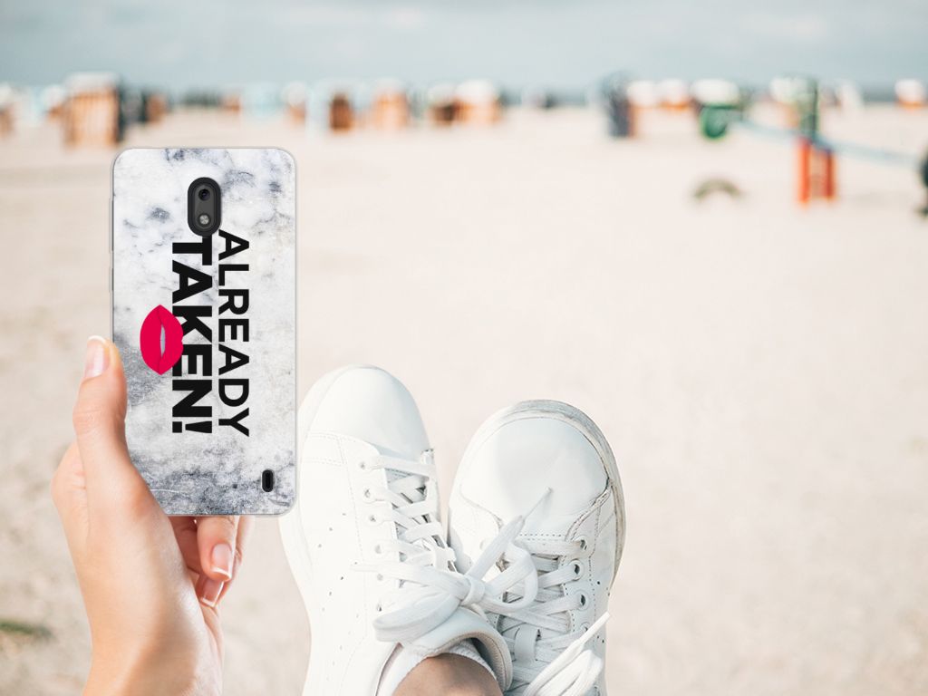 Nokia 2 Siliconen hoesje met naam Already Taken White
