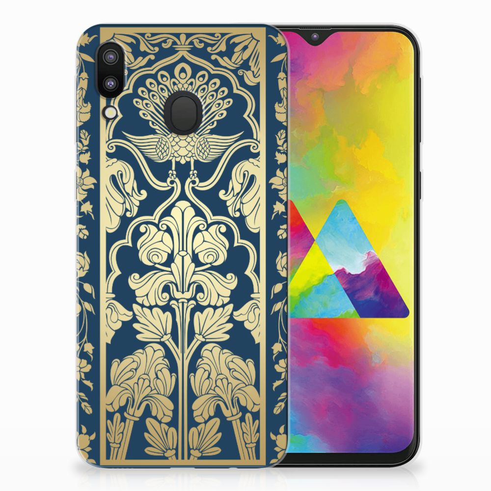 Samsung Galaxy M20 (Power) TPU Case Beige Flowers