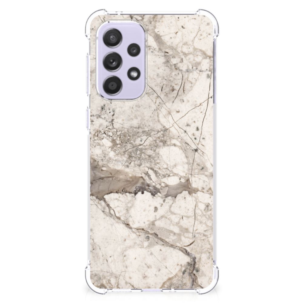 Samsung Galaxy A33 Anti-Shock Hoesje Marmer Beige B2C Telecom