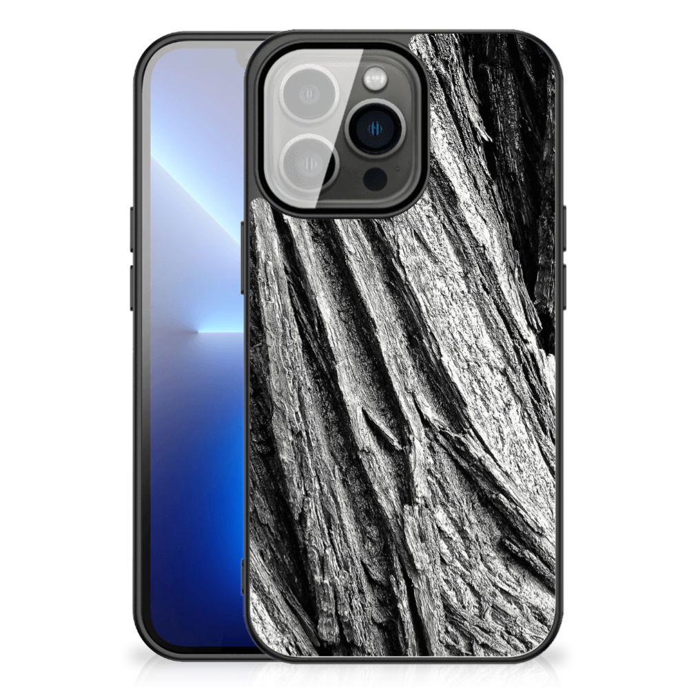 Houten Print Telefoonhoesje iPhone 13 Pro Max Boomschors Grijs B2C Telecom