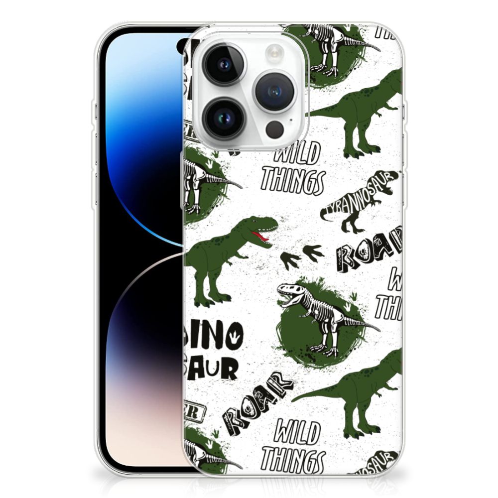 TPU Hoesje voor iPhone 14 Pro Max Dinosaurus