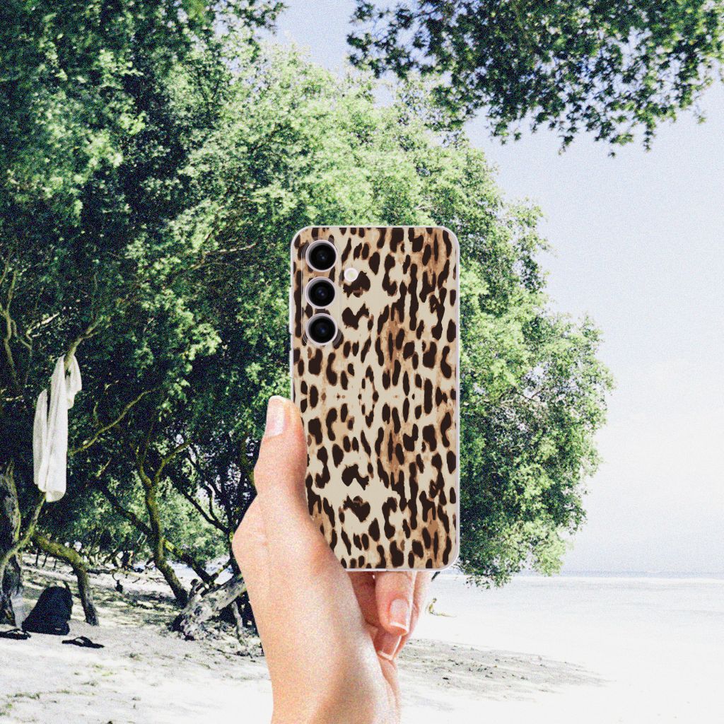 Samsung Galaxy S24 TPU Hoesje Leopard B2C Telecom