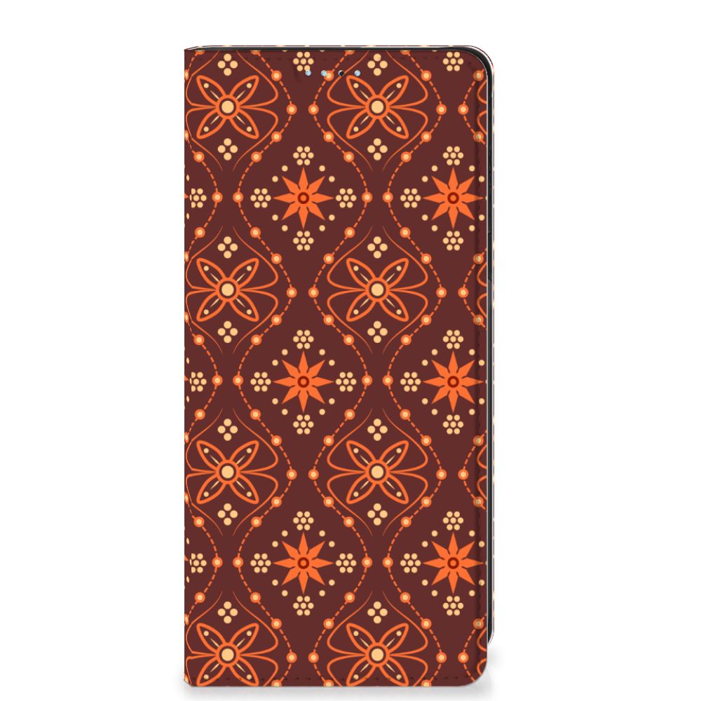 Xiaomi Redmi Note 11/11S Hoesje met Magneet Batik Brown - B2C Telecom
