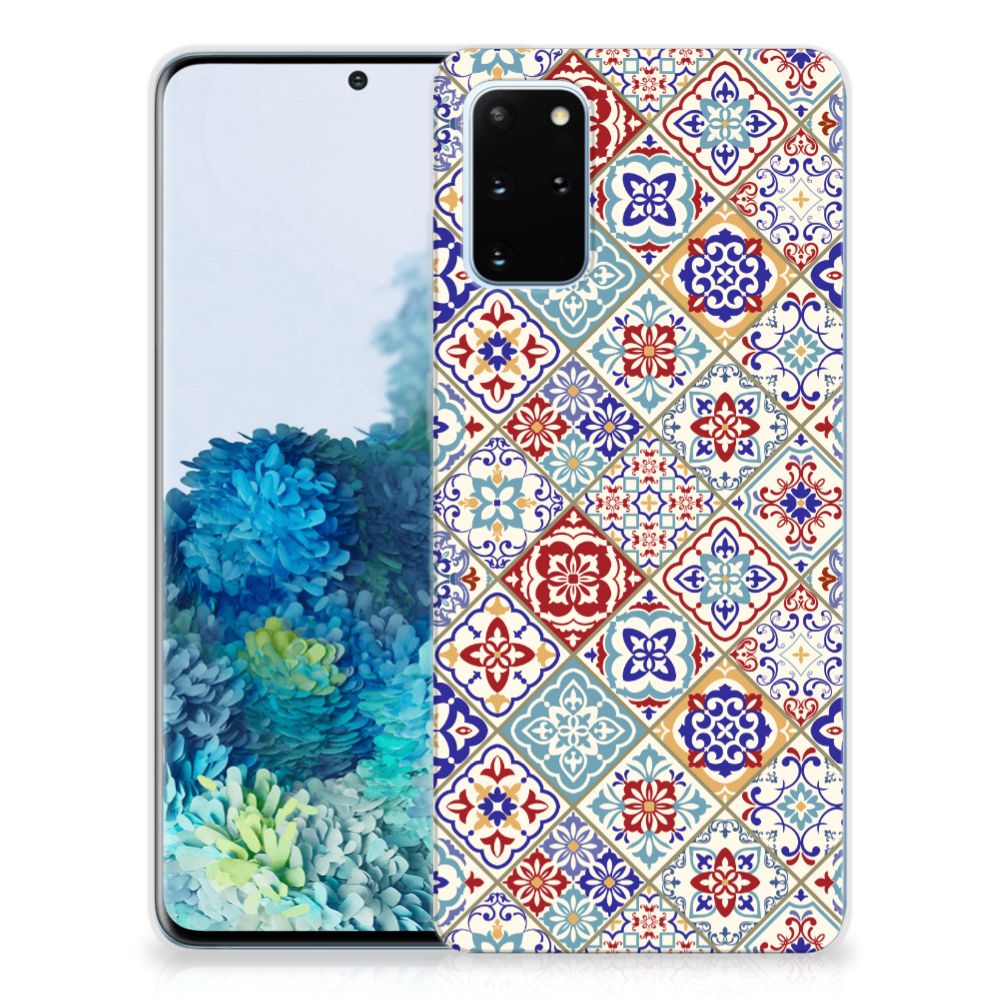 Samsung Galaxy S20 Plus TPU Siliconen Hoesje Tiles Color