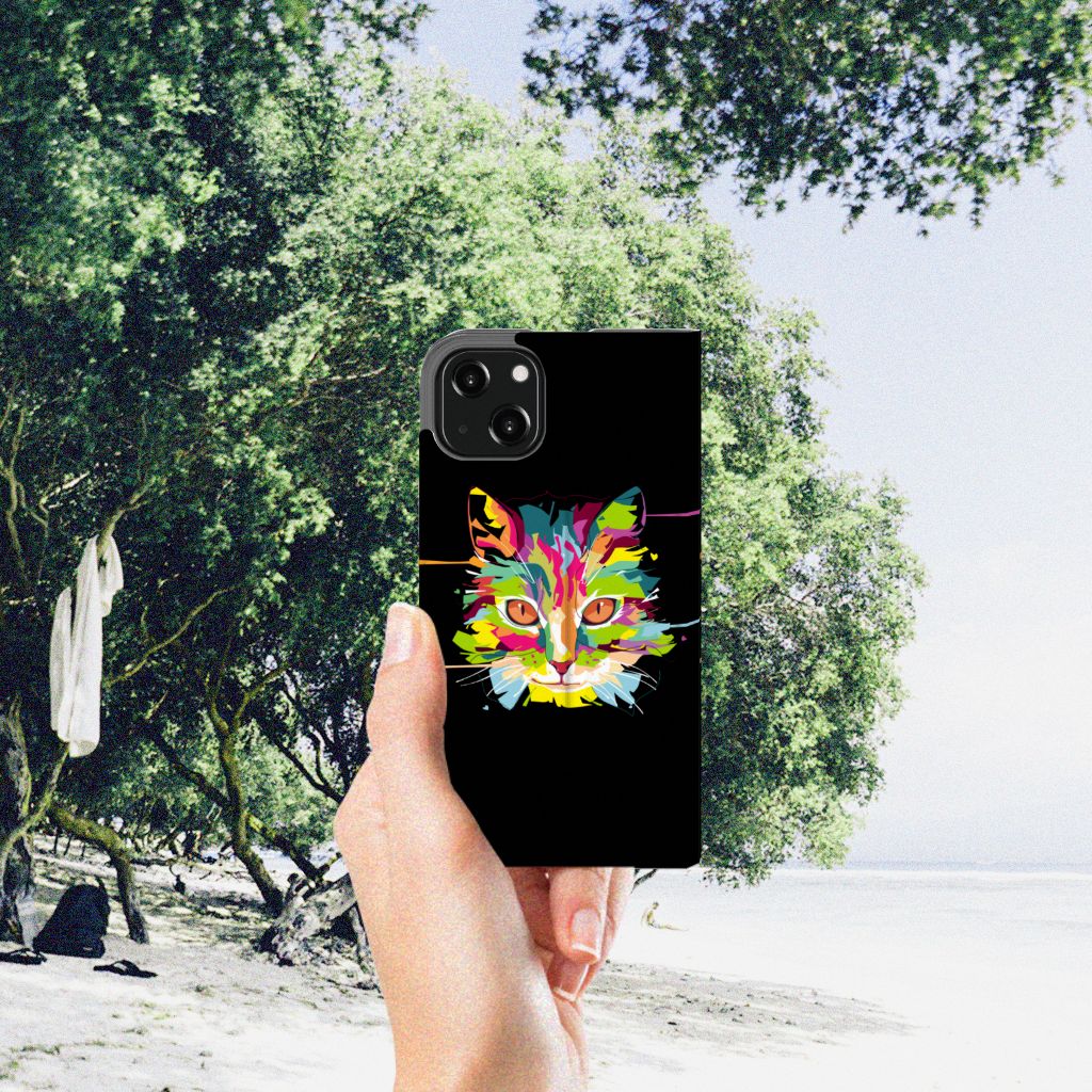 iPhone 13 Magnet Case Cat Color