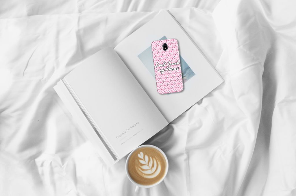 Samsung Galaxy J7 2017 | J7 Pro Silicone-hoesje Flowers Pink DTMP