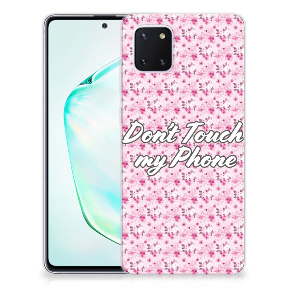 Samsung Galaxy Note 10 Lite Silicone-hoesje Flowers Pink DTMP B2C Telecom