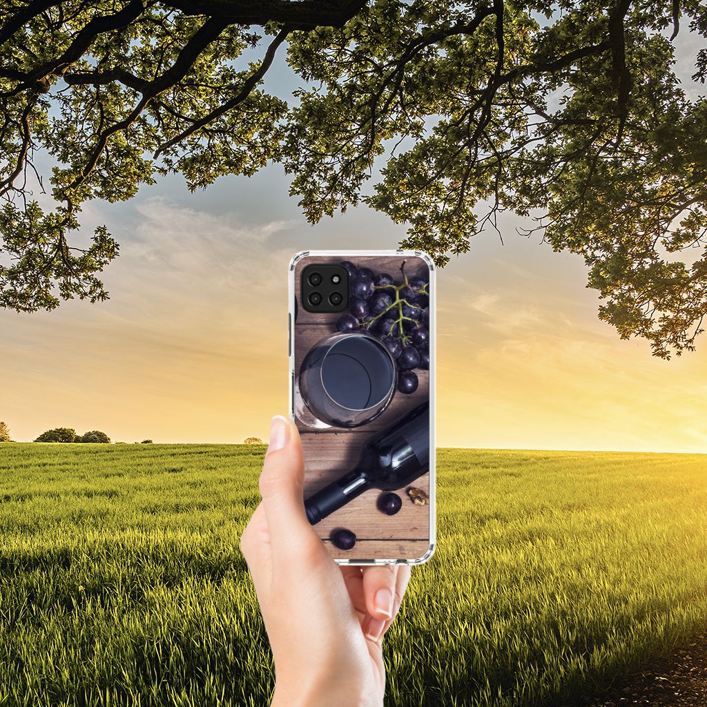 Samsung Galaxy A22 5G Beschermhoes Wijn B2C Telecom