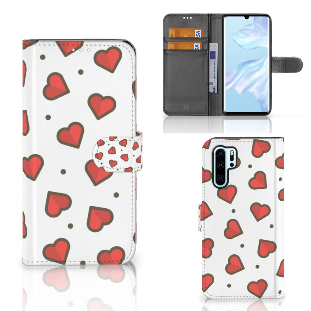 Huawei P30 Pro Telefoon Hoesje Hearts