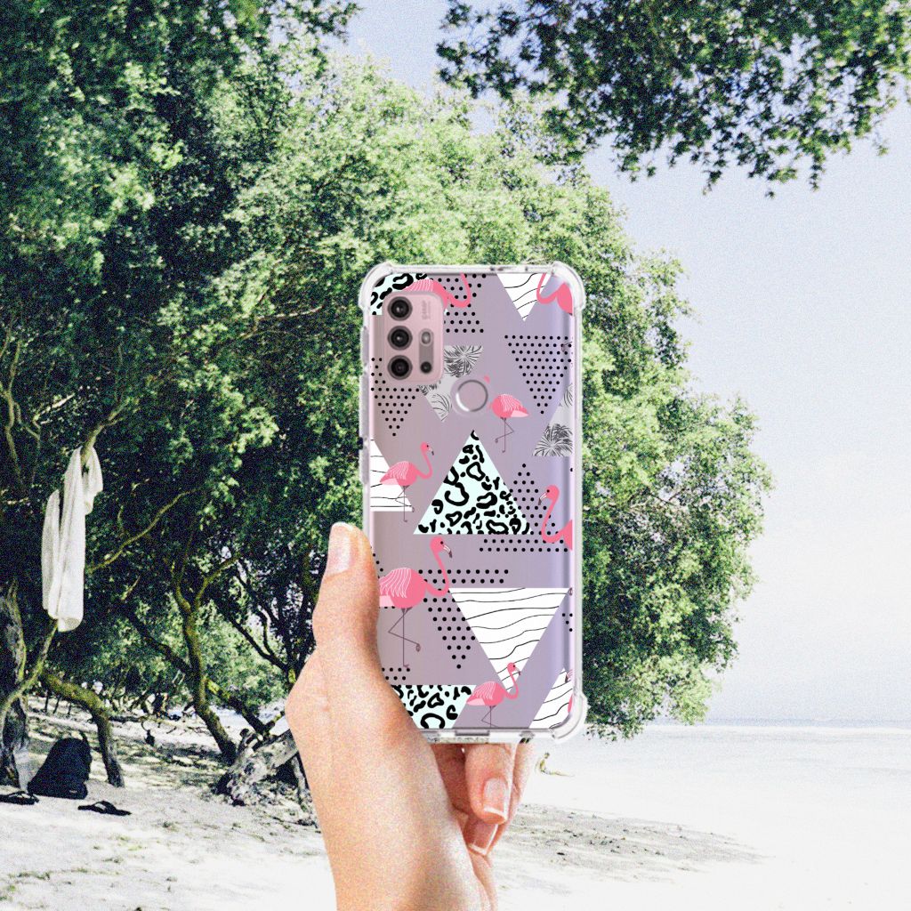 Motorola Moto G30 | G20 | G10 Case Anti-shock Flamingo Triangle B2C Telecom