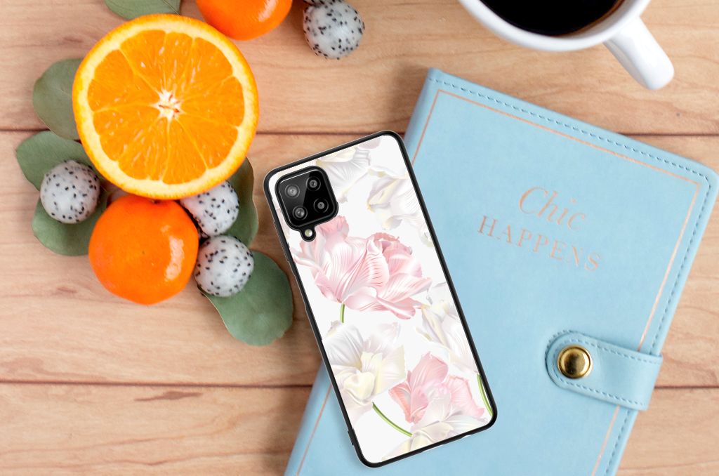 Samsung Galaxy A12 Bloemen Hoesje Lovely Flowers B2C Telecom