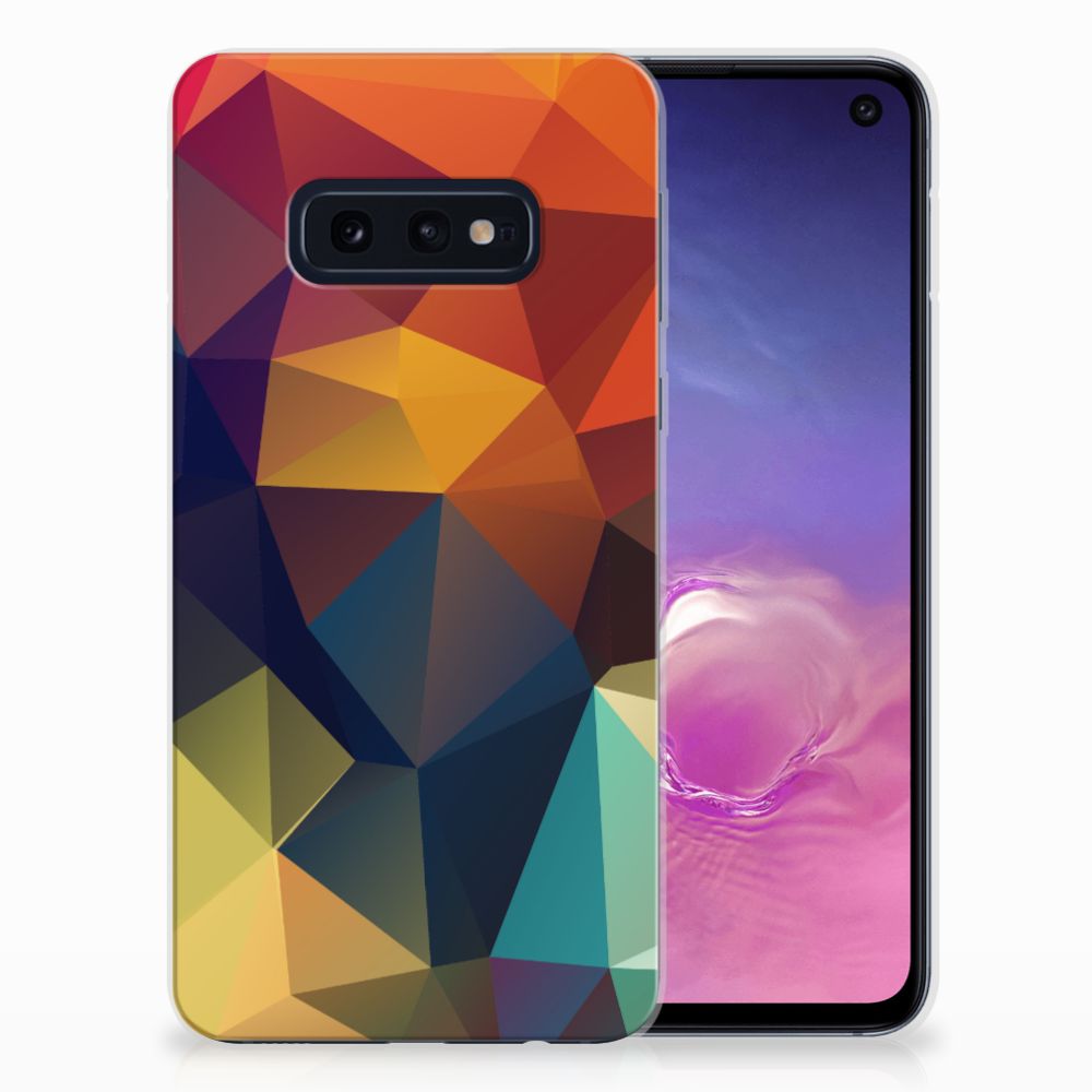 Samsung Galaxy S10e TPU Hoesje Polygon Color