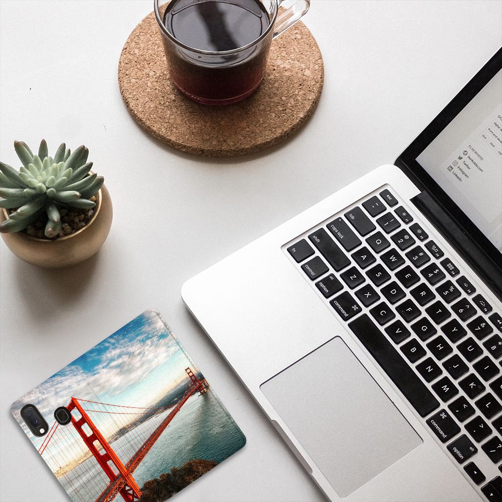 Samsung Galaxy A20e Book Cover Golden Gate Bridge