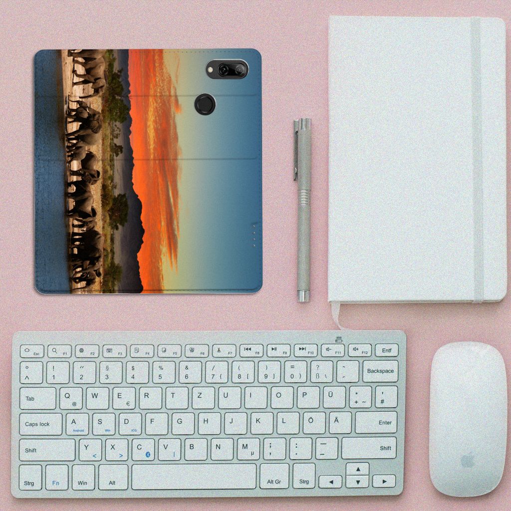 Huawei P Smart (2019) Hoesje maken Olifanten