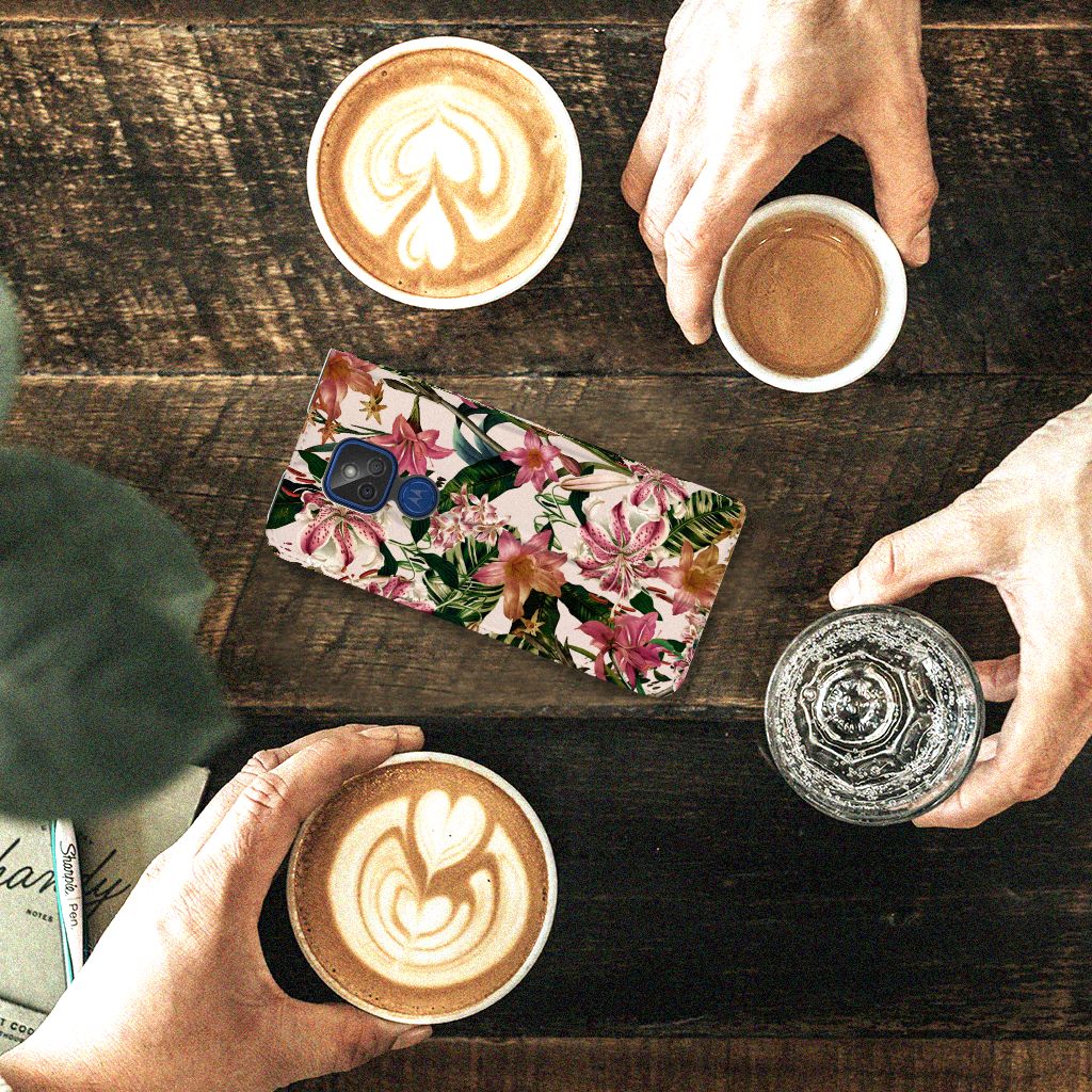 Motorola Moto G9 Play Smart Cover Flowers - B2C Telecom