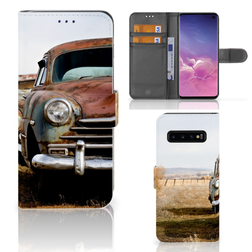 Samsung Galaxy S10 Telefoonhoesje met foto Vintage Auto
