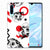 Silicone Back Case Huawei P30 Skull Red