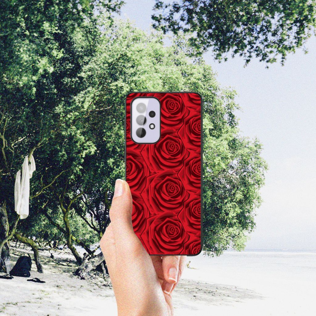 Samsung Galaxy A33 5G Bloemen Hoesje Red Roses B2C Telecom
