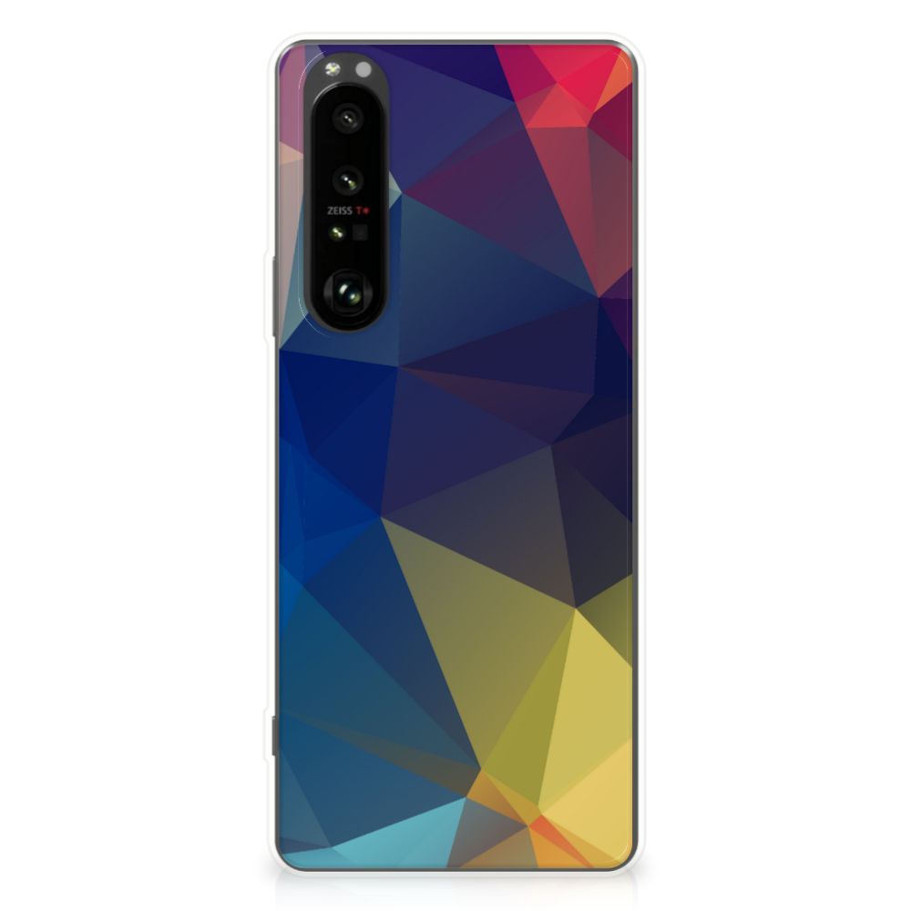 Sony Xperia 1 III TPU Hoesje Polygon Dark B2C Telecom