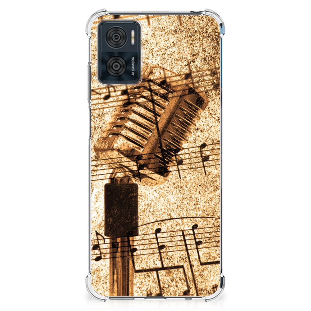 Motorola Moto E22 | E22i Anti-shock Hoesje met foto Bladmuziek B2C Telecom