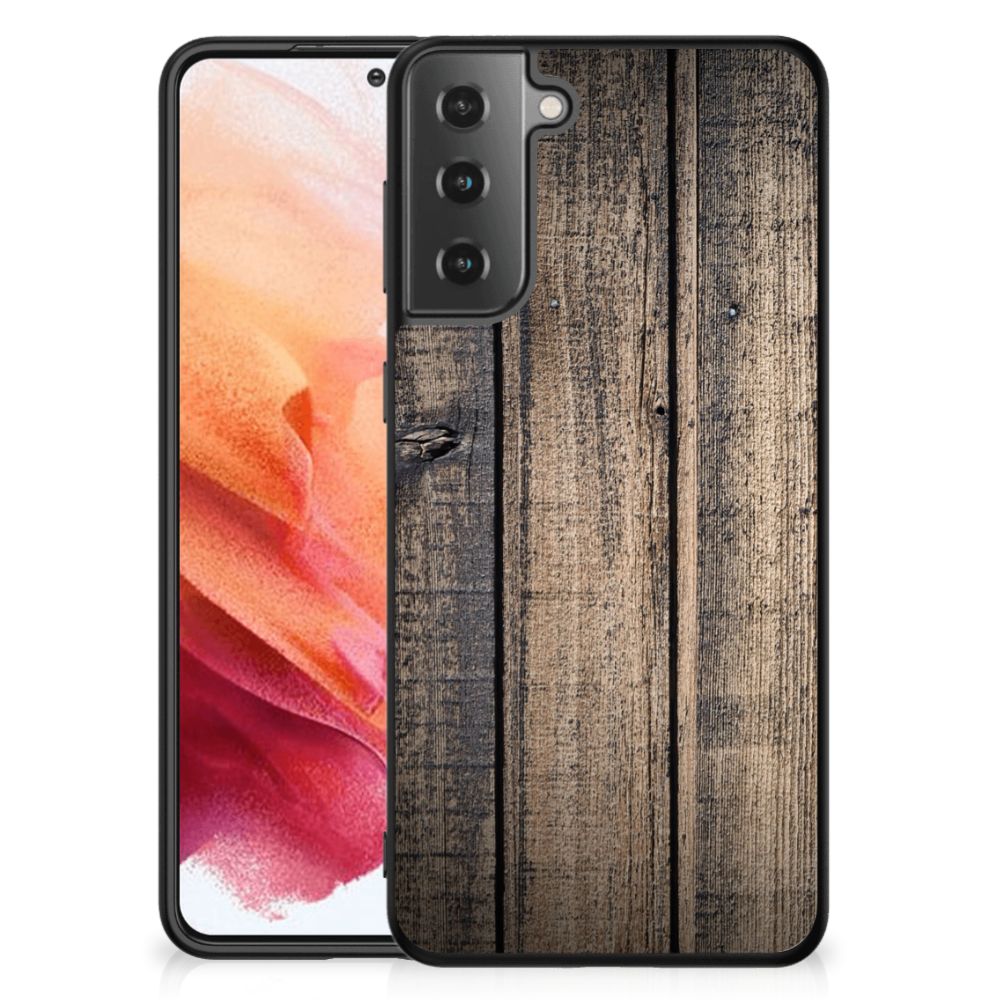 Samsung Galaxy S21 Houten Print Telefoonhoesje Steigerhout