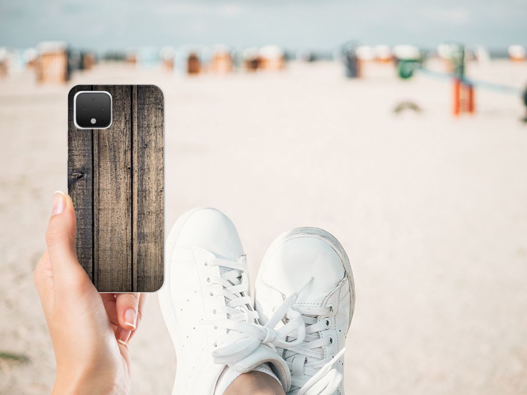 Google Pixel 4 Bumper Hoesje Steigerhout