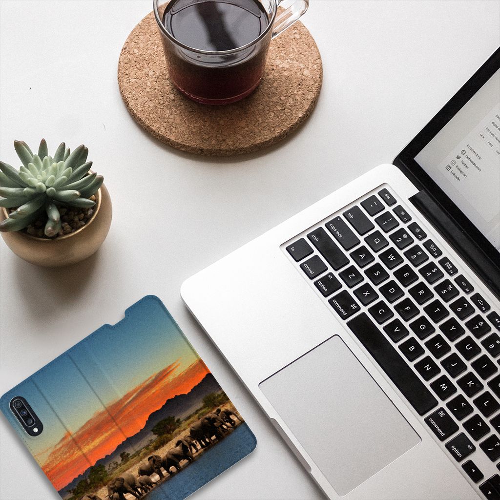 Samsung Galaxy A70 Hoesje maken Olifanten