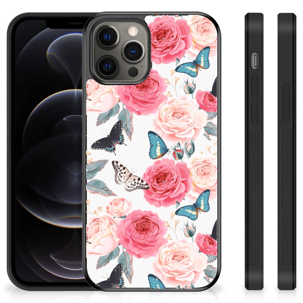 iPhone 12 Pro Max Skin Case Butterfly Roses B2C Telecom