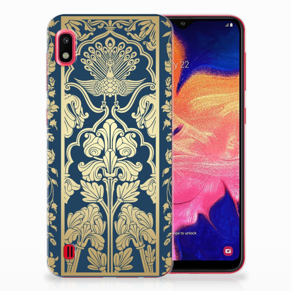 Samsung Galaxy A10 TPU Case Beige Flowers