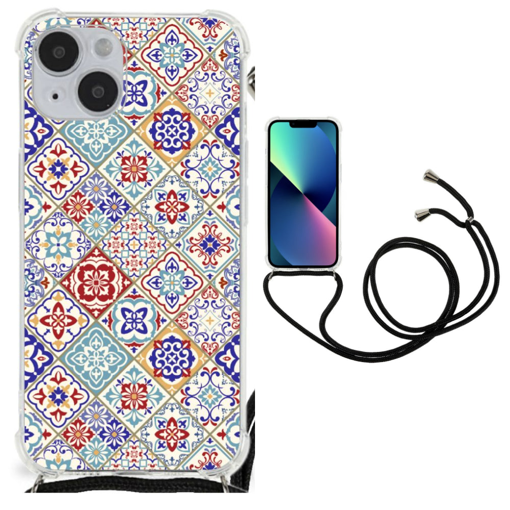 iPhone 14 Plus Anti-Shock Hoesje Tiles Color