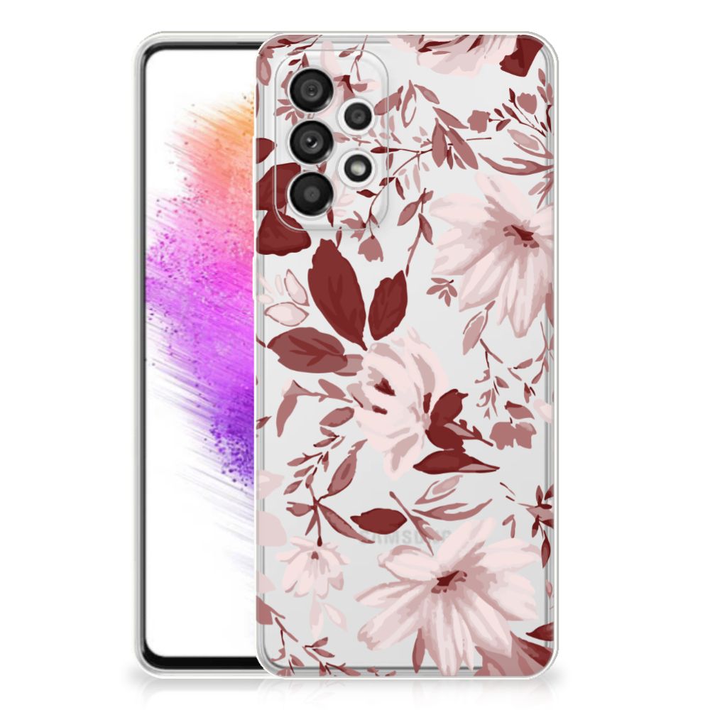 Hoesje maken Samsung Galaxy A73 5G Watercolor Flowers B2C Telecom