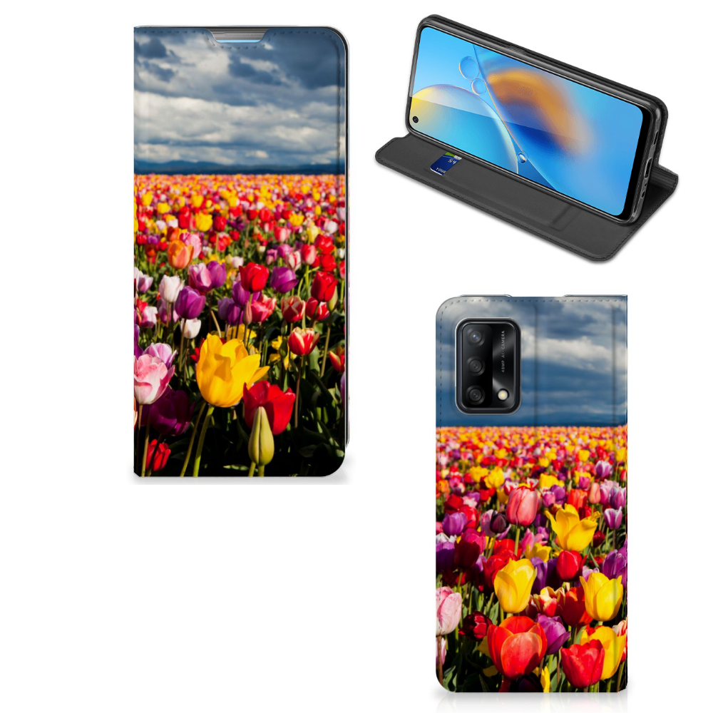 OPPO A74 4G Smart Cover Tulpen - B2C Telecom