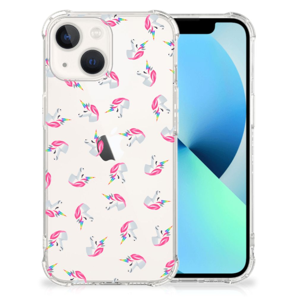 Doorzichtige Silicone Hoesje voor iPhone 13 Unicorns B2C Telecom