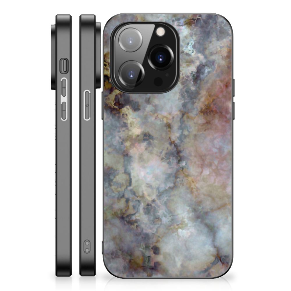 iPhone 14 Pro Marmeren Print Telefoonhoesje Marmer Grijs B2C Telecom