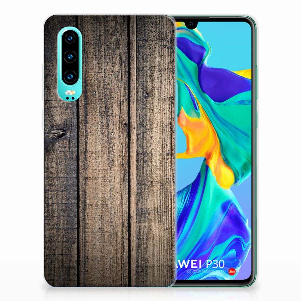 Huawei P30 Bumper Hoesje Steigerhout