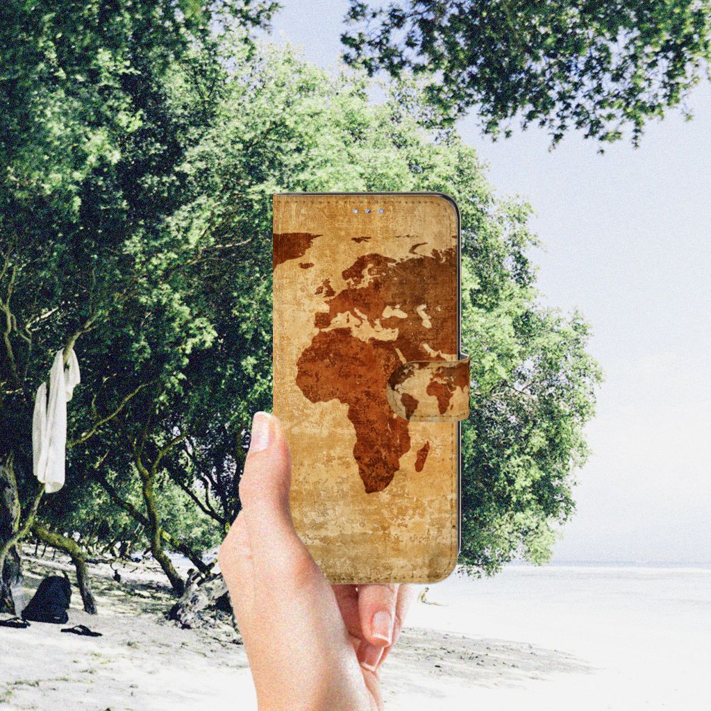 Motorola Moto G31 | G41 Flip Cover Wereldkaart
