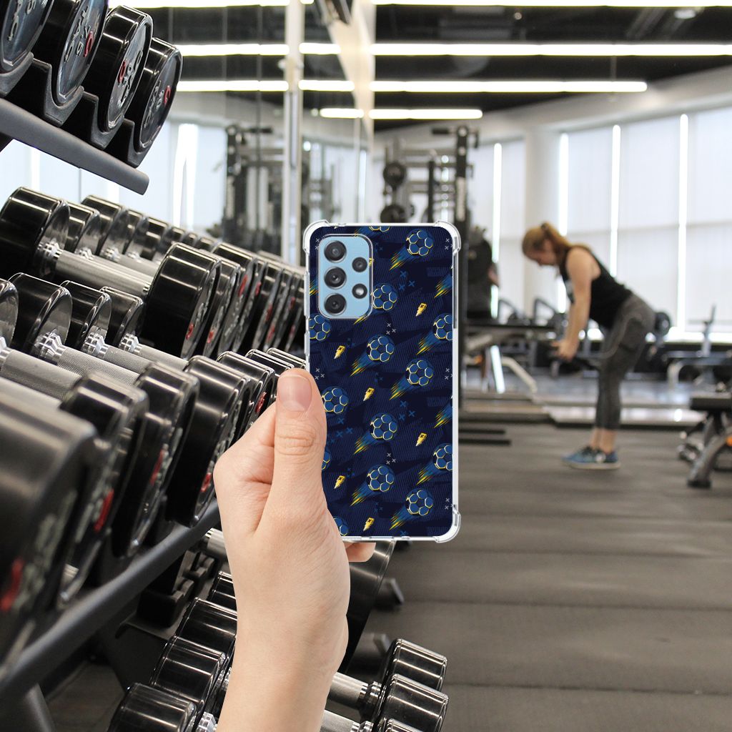 Doorzichtige Silicone Hoesje voor Samsung Galaxy A73 Voetbal B2C Telecom