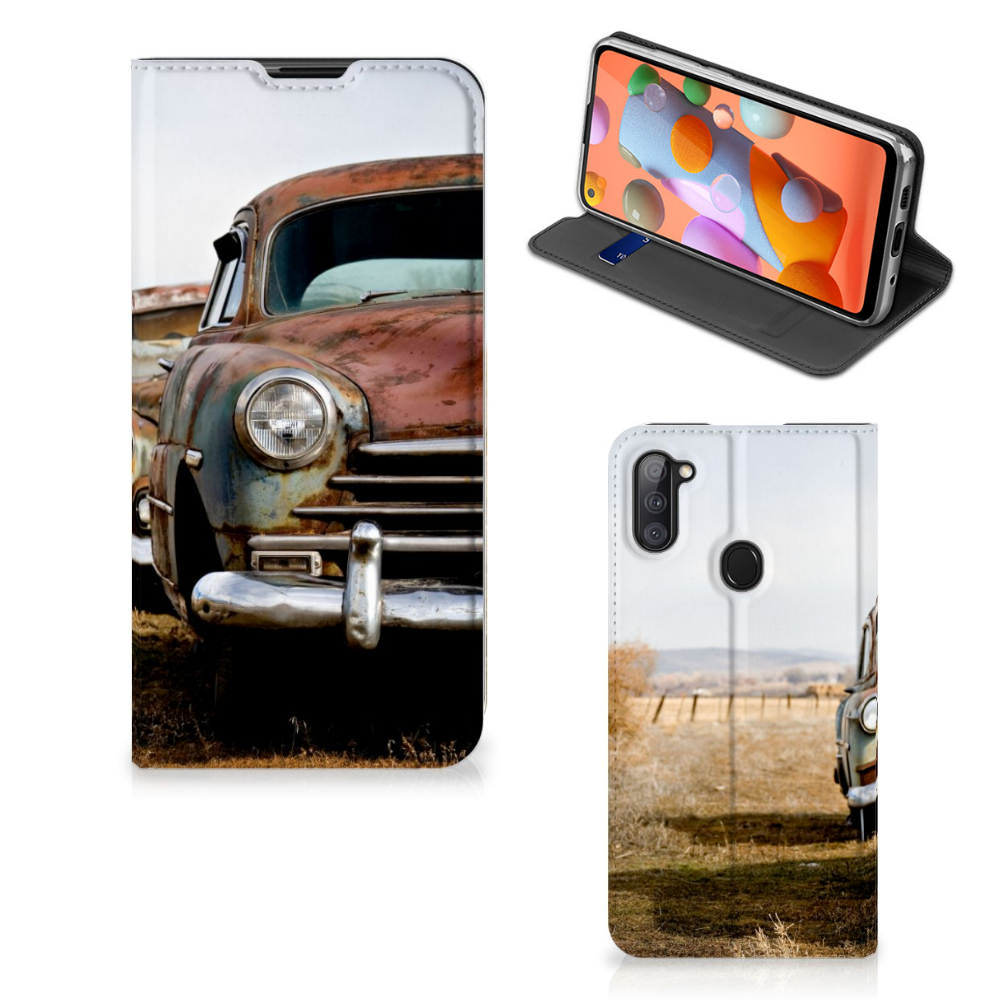 Samsung Galaxy M11 | A11 Stand Case Vintage Auto - B2C Telecom