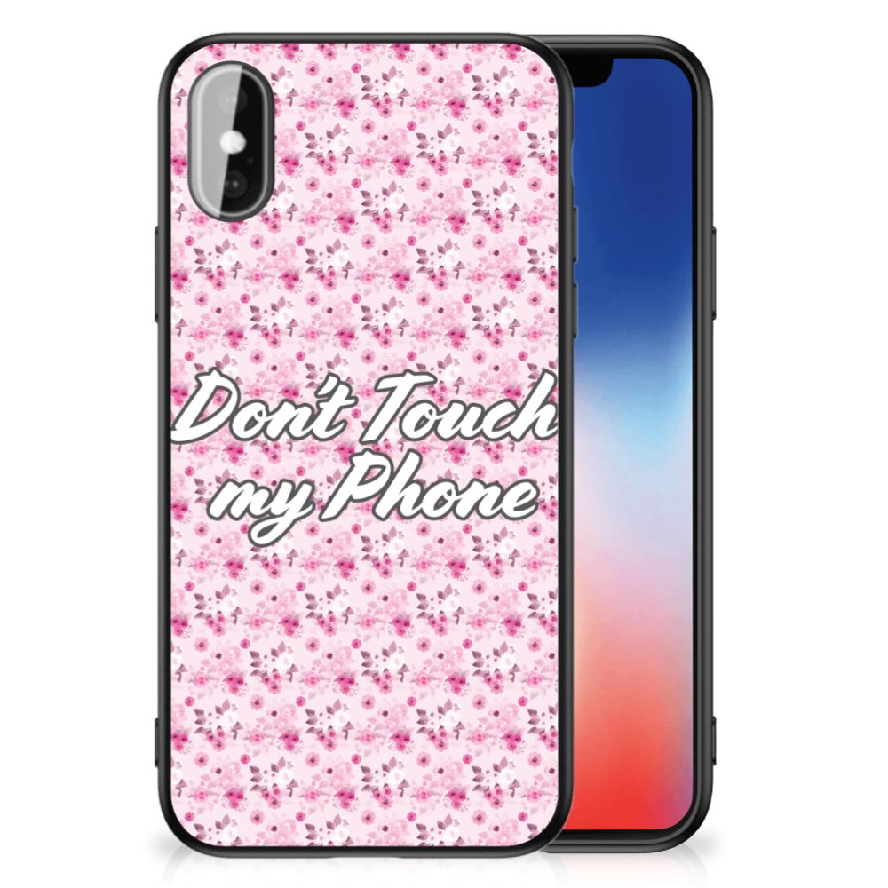 iPhone X | Xs Telefoon Hoesje Flowers Pink DTMP
