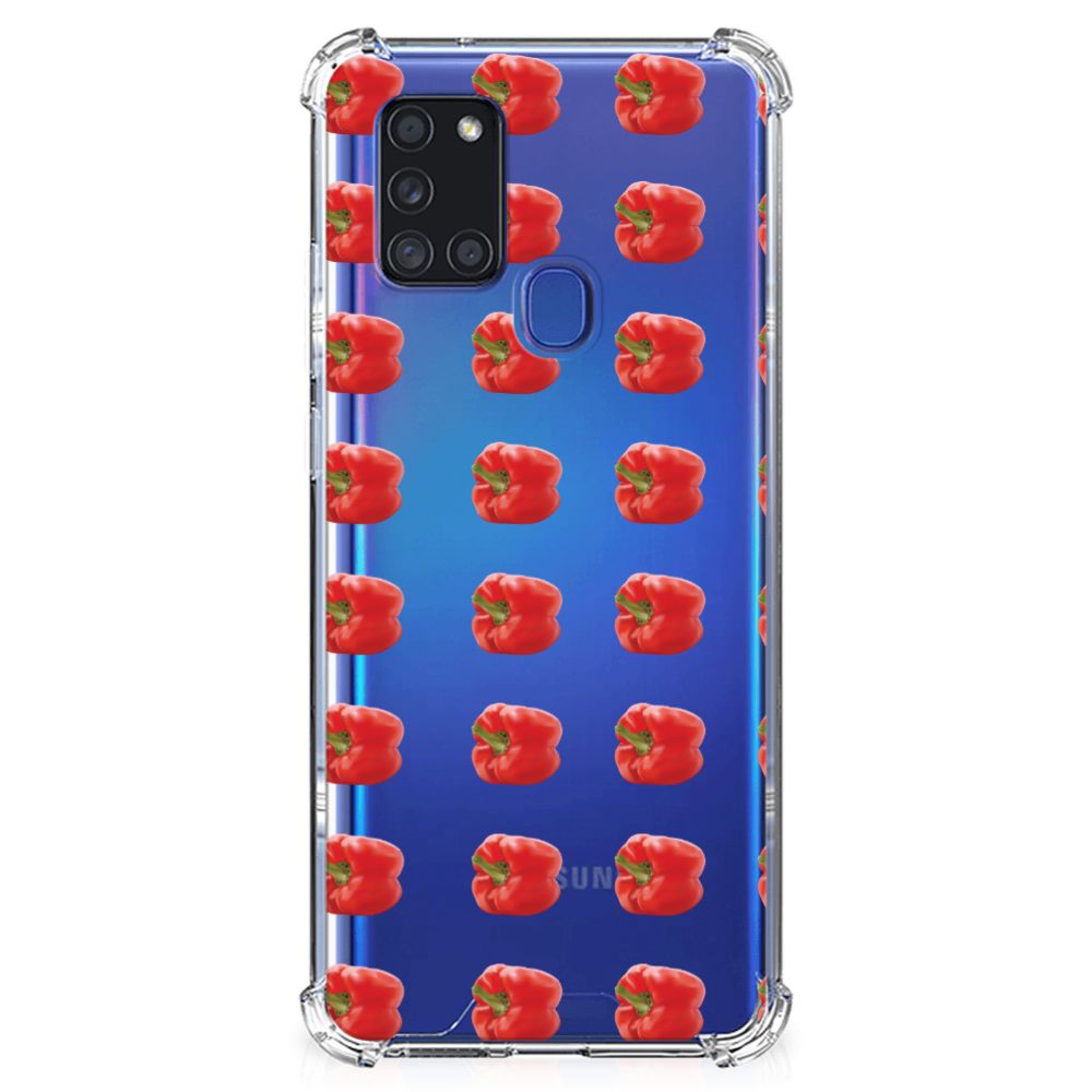 Samsung Galaxy A21s Beschermhoes Paprika Red B2C Telecom